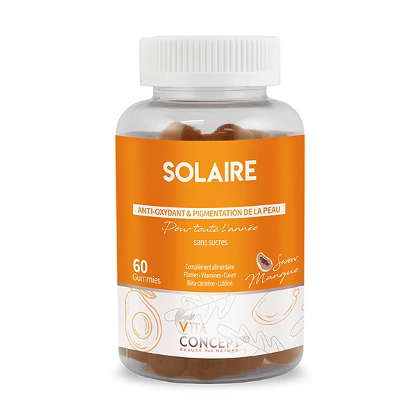 Gummies Solaire Vita Concept Goût Mangue X60 3 Gummies Solaire Vita Concept Goût Mangue X60
