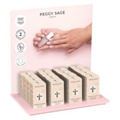 Présentoir De 16 Durcisseurs D'ongles Cure Express Milky Peggy Sage