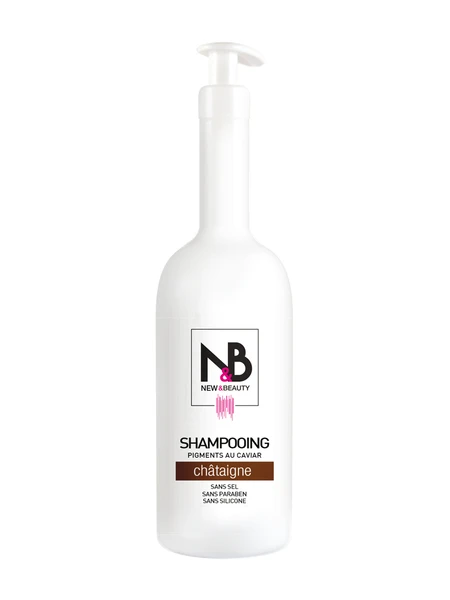 Shampoing Pigmentant Châtaigne New & Beauty 1000ml 3 Shampoing Pigmentant Châtaigne New & Beauty 1000ml