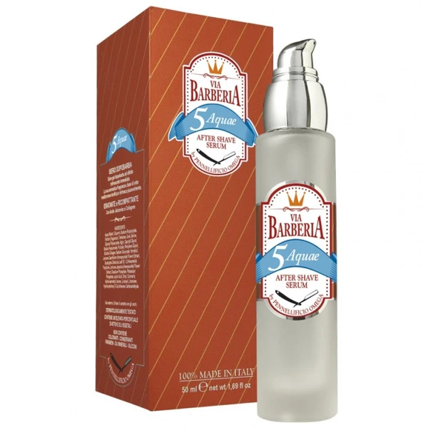 Serum Après-Rasage 5 Aquae 50ml Via Barberia 3 Serum Après-Rasage 5 Aquae 50ml Via Barberia