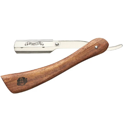 Rasoir Barber Captain Cook Manche Bois 3 Rasoir Barber Captain Cook Manche Bois